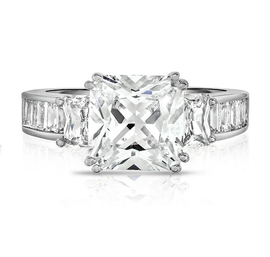 Princess Eternal Sterling Silver Plated Ring