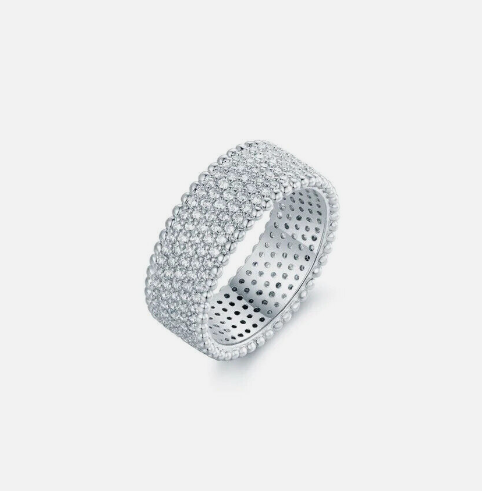 Eternal Beauty 10mm Sterling Silver Band