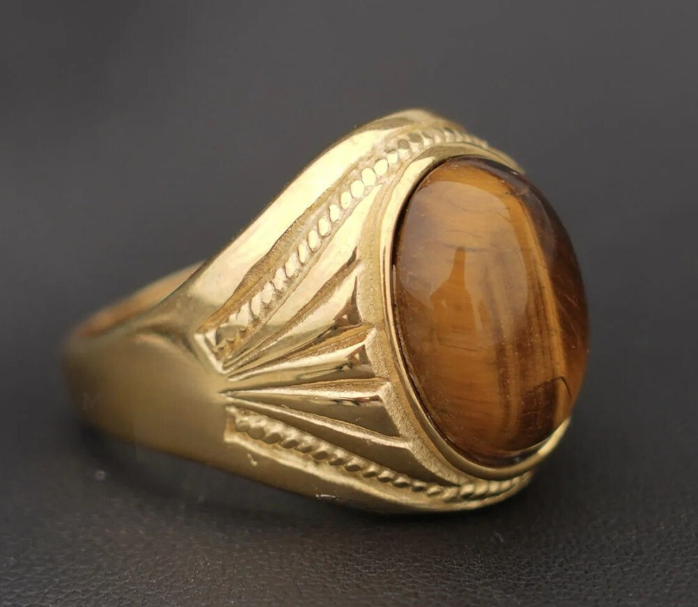 Tiger Eye Stone Ring