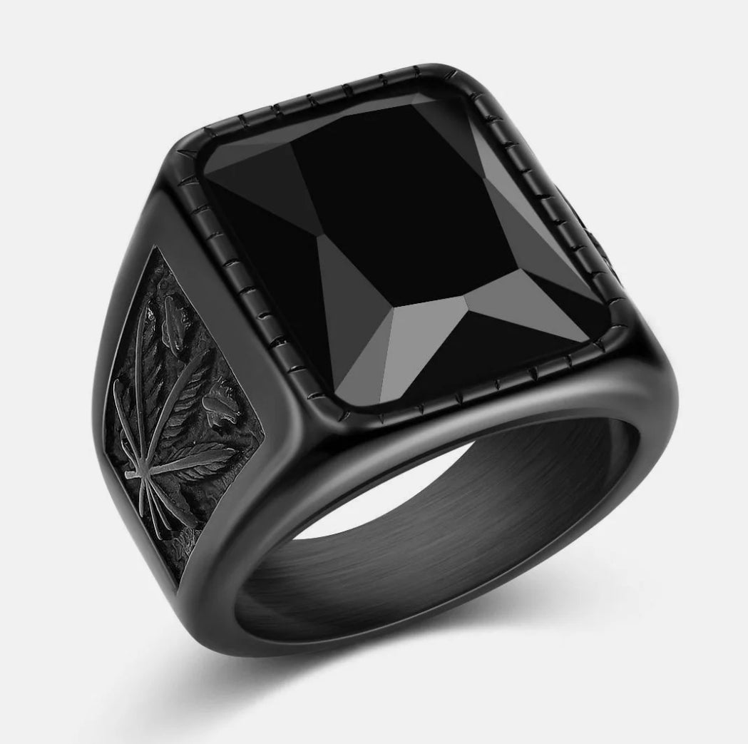 Black Onyx Men's Fashion Ring