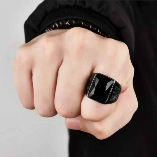 Black Onyx Men's Fashion Ring